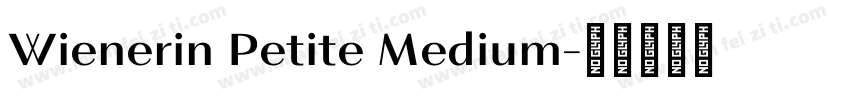 Wienerin Petite Medium字体转换